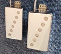 Single coil pickups in humbucker cases